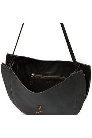 Borsa hobo in pelle di vitello martellata nera MINO BOSSI | PRLIZAIREA101